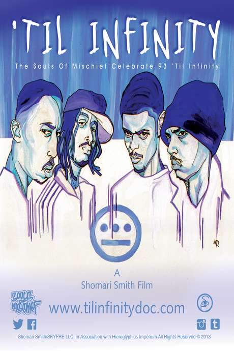 This documentary explores the early creative process of the Seattle hip-hop group Souls of Mischief as they made their first demo tape. Celebrating the 20th anniversary of their acclaimed 1993 album, "93 'Til Infinity," the film features over 50 interviews with notable MCs, producers, and DJs. Filmmaker Shomari Smith traveled across the country, interviewing the entire Hieroglyphics collective and providing a retrospective look at their landmark debut album and the influential crew's origins.